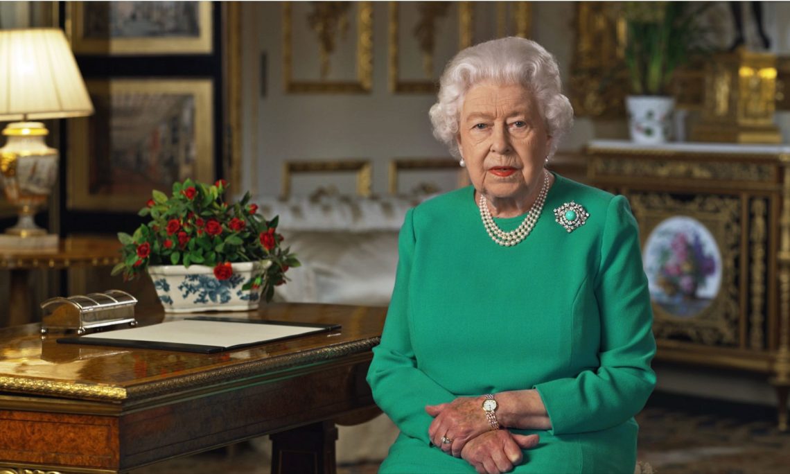 Picture of the Queen of England.